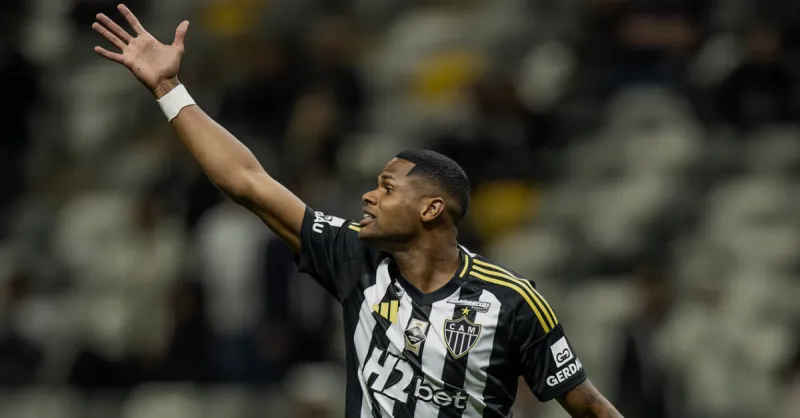 Júnior Santos Fora? O Mistério do Atacante do Atlético-MG Antes do Choque com o Palmeiras